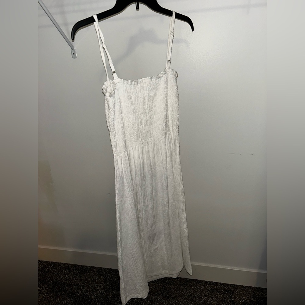 💍H&M Cream Ruffle dress - Picture 4 of 4